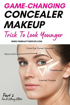 Apply Concealer, Using Concealer, Makeup Tips For Older Women, Makeup Artist Tips, How To Apply Concealer, Face Makeup Tips, Concealer Makeup, Makeup Game