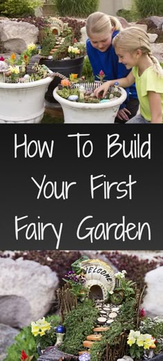 Kids Fairy Garden, Fairy Garden Pots, Tattoo Plant, Fairy House Diy, Fairy Garden Crafts