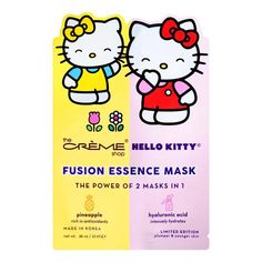 Hello Kitty | The Crème Shop Hello Kitty Mimi, Hello Kitty Face Mask, The Crème Shop, Hello Kitty Face, Hello Kitty Shop, Skin Regimen, Face Sheet Mask, Raspberry Ketones, Sheet Masks