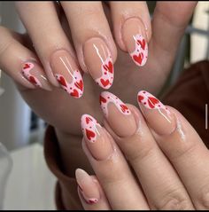 Unghie Nail Art, Minimalist Nails, Heart Nails, Funky Nails, Chic Nails, Nails Inspo, Dope Nails, Valentine's Day Nails