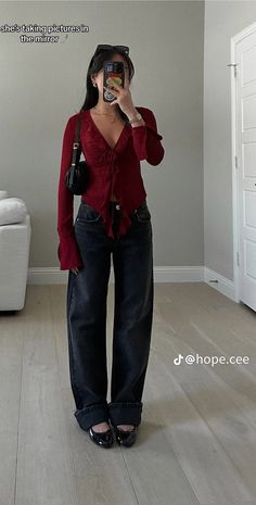 00s Mode, Uni Outfits, 가을 패션, Wide Pants, Looks Style