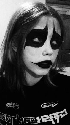 Simple Corpse Paint Makeup, Punk Face Paint, Henry Bowers