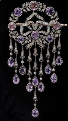 Edwardian Jewelry, Historical Jewellery, Art Nouveau Jewelry, Royal Jewels, Amethyst Jewelry, Royal Jewelry, Vintage Jewels, Art Deco Jewelry, Gorgeous Jewelry