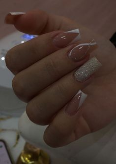 Nail Inspo Designs, Nails Charms, Unghie Sfumate, Graduation Nails, Formal Nails, Girly Acrylic Nails, Acrylic Nails Coffin Short, Hot Nails