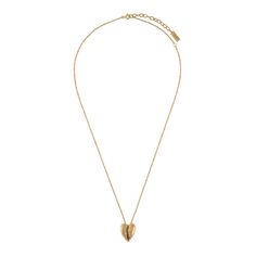 Authentic Ysl Cowrie Shell Heart Pendant Necklace In Excellent Condition. Adjustable Length Chain. Saint Laurent Jewelry, Ysl Necklace, Ysl Jewelry, Heart Necklace Gold, Shell Heart, Gold Heart Necklace, Cowrie Shell, Heart Pendant Necklace, Necklace Gold