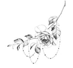 Rose With Thorns Tattoo, Warlock Tattoo, Ribs Tattoo, Thorn Tattoo, Wrist Tattoo Ideas, Wrist Tattoo Designs, Animal Tattoo Ideas, Tattoo Practice, Single Line Tattoo