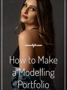 a woman with her back turned and the words how to make a modeling portfolio