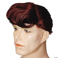 Dramatic men's style with a front curl. Synthetic wig fits most adults. Curl Synthetic Wig, High Quality Wigs, Different Hairstyles, Costume Shop, Stylish Hair, Diy Costumes, Facial Hair, Unique Diy, Daily Look