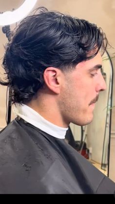 Mens Mullet Wavy Hair, Men’s Haircut Back, Wedding Haircuts For Men, Italian Mens Haircut, Men’s Modern Mullet Middle Part, Layered Flow Haircut Men, Layers For Long Hair Men, Mens Layered Haircut Short, Men Mid Length Haircut