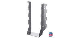 two metal brackets on a white background