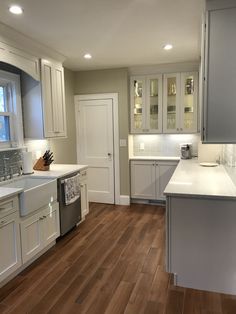 the kitchen is clean and ready for us to use in its new owner's home