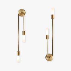 Meza Modern 2 Light Wall Sconce for Bedeside, Stick, Gold Gold Wall Lamps Bedroom, Wall Light, Wall Lamps, Gold Light Fixture Bedroom Wall Lights, Bed Side Wall Lights Gold, Gold And Black Wall Sconces, Golden Wall Lamps, Pre Wrap, Round Light