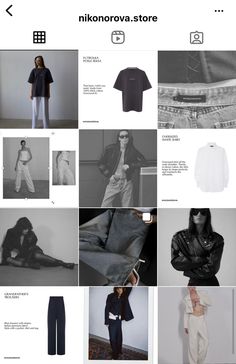 an image of a website page with many different items on it, including clothing and accessories