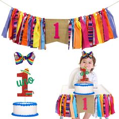 PRICES MAY VARY. Felt 【 3-IN-1 Fiesta First Birthday Banner 】This First fiesta party decorations set will add a personal and fun element to your little babe's meaningful first birthday Party,Perfect for a first fiesta party/taco first birthday photo shoot/ cinco de mayo party/cake smash/mexican themed party/highchair or bedroom/nursery decor! 【 Mexican Style Party Decor】 This is an awesome rag tie garland made from color-popping and co-ordinating fabric strips, includes a co-ordinating serape fa Mexican 1st Birthday, Fiesta 1st Birthday, 1st Birthday Highchair Banner, Fiesta First Birthday, Simple First Birthday, First Fiesta, First Birthday Photo