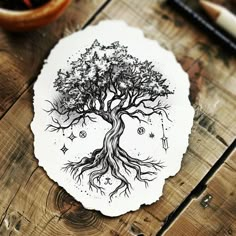 Vibrant Enigma Tattoo Design Pack Tattoos That Represent Healing, Enigma Tattoo, Tree Tattoo Back, Tree Of Life Artwork, Oak Tree Tattoo, Willow Tree Tattoos, Mountain Tattoo Design, Majestic Tree, Tree Tattoos