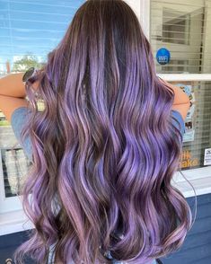 Dusty lavender 🔮 by @hairbykatierose Grey Purple Hair, Purple Grey Hair, Purple Hair Color, Hairstyle Blonde, Balayage Ombré, Dusty Lavender, Hair Dyes, Lavender Hair, Hair Color Purple