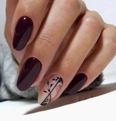 Natural Nail Tips, Short Natural Nails, Fake Acrylic Nails, Latest Nail Designs, Wine Nails, Manicure Gel, French Nail Art, Matte Nails Design