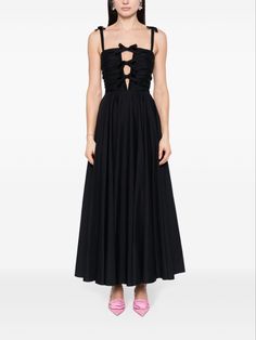 Giambattista Valli bow-embellished maxi dress Embellished Maxi Dress, Designer Evening Gowns, Designer Evening Dresses, Versace Outfit, City Dress, Jenny Packham, Giambattista Valli, Van Cleef Arpels, Summer Beach Wear