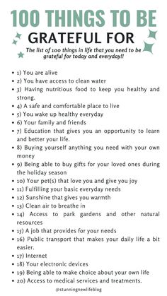 Daily Gratitude List- 100 Things to be grateful for! gratitude list, self improvement tips, gratitude journal, practice gratitude, gratitude, happy life, attitude of gratitude, morning gratitude, how to practice daily gratitude! I Am Grateful For List, Things To Be Grateful For, Gratitude List Ideas, Grateful List, Gratitude Morning, Things To Appreciate, Chaos To Order, Aesthetic Advice, Mindfulness Journal Prompts