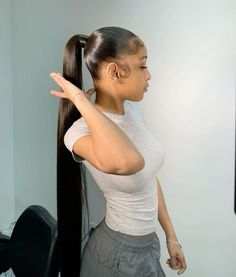 slick ponytail Straight Ponytail Hairstyles, Slick Ponytail, Weave Ponytail, Subscribe To My Youtube Channel