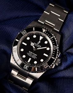 Rolex Submariner 124060 Moonswatch Strap, Submariner No Date, Rolex Submariner Black, Omega X Swatch, Vision Quest, Fancy Watches, Rolex Submariner No Date, Omega X, Wrist Game