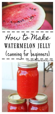 watermelon jelly canning for beginners and how to make it in the microwave