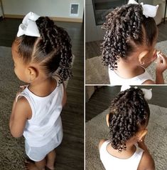 Hairstyles For Mixed Hair, Mixed Kids Hairstyles, Mixed Girl Hairstyles, Easy Toddler Hairstyles, Biracial Hair, Kids Curly Hairstyles