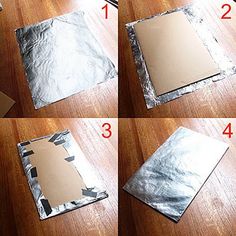 how to make a paper bag out of aluminum foil