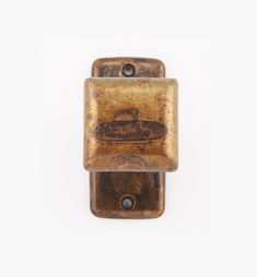 an old rusted metal object on a white background