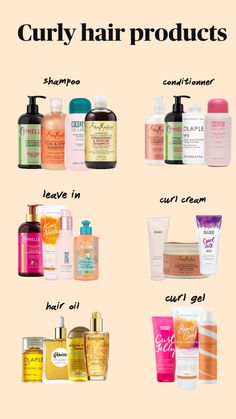 The Best Products For Curly Hair, Water Based Curly Hair Products, Best Anti Frizz Products For Curly Hair, 4c Curly Hair Products, Hair Care Routine For Curly Hair, Curly Hair Products Aesthetic, Curly Hair Shower Routine, Afro Routine