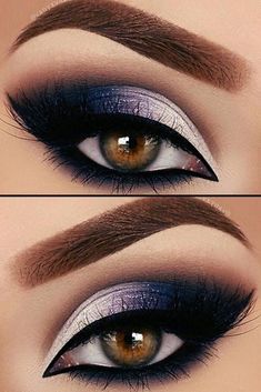 Makeup Tip, Purple Eye Makeup, Makeup For, Smink Inspiration, Hooded Eye Makeup