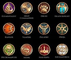 the different types of emblems for each character in world of warcraft's campaign