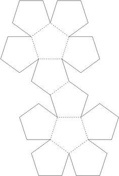 the cut out pattern for an origami flower