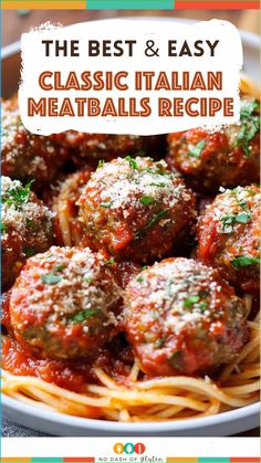 This Classic Italian Meatballs Recipe. Brings the flavors of Italy. Straight to your kitchen. Juicy and tender. These meatballs are made. With ground beef, and Parmesan cheese. And a blend of fresh herbs. The secret to their incredible texture. Is soaking the breadcrumbs in milk. Ensuring each bite. Is perfectly moist. Whether you're serving them with pasta. In a sub, or as an appetizer. These meatballs are sure. To impress your family. And friends. With just 30 minutes of your time. You can enjoy a meal. That’s both comforting. And delicious.