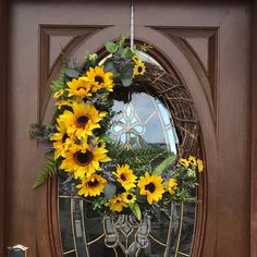 This Is A Hand Crafted 18” Grapevine Wreath With Sunflower, Lavender And Verity Of Greens. * All The Approximate Measurements Are Provided For You With The Floral. Actual Size Of Wreath Itself Is 18”. * No Hook Is Attached To The Wreath To Keep Options Open For Hanging It The Way That Buyer Wants. * The Florals I Used Are Best Quality, But Still A Chance Of Fading Colors If Exposed To Strong Direct Sunlight. * If Hangs On A Door Covered With A Storm Door, The Glue Can Be Melted Due To High Temperatures Created Between The Door. The Two Wreaths Are For Comparison Of Size, Listing Is For The Wreath In The Heading. Sunflower Door Wreath, Storm Door, Fade Color, A Storm, Door Wreath, Grapevine Wreath, Door Wreaths, Grape Vines, Glue