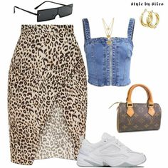 Animal Print Skirt Outfit, Print Skirt Outfit, Look Jean, Animal Print Skirt, Skirt And Sneakers, Causual Outfits, Skirt Outfit, Baddie Outfits Casual, Print Skirt