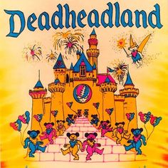 the front cover of disneyland's deadnedland, with an image of mickey mouse and