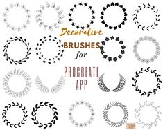 decorative brushes for procreate app