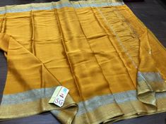 🌹PURE MYSORE SILK WRINKELED CREPE SILK SAREES. CONTRAST BLOUSE Mysore silk sarees have a sheen and luster not found in other silk saree types. An interesting fact about these sarees is that these are exclusively manufactured as opposed to other artificial silk fabric produced on a large scale. . #dfeminineshoppeestore DM for orders!!!!!!!. Dr Neeta sharma -8827366281