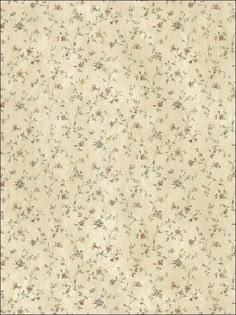 an old fashioned wallpaper with flowers and vines on the bottom, in beige tones