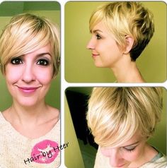 Short Blond Hair for Everyday Hairstyles Easy Short Haircuts, Long Face Haircuts, Short Shaved Hairstyles, Long Face Shapes, New Short Hairstyles, Blonde Pixie Hair, Long Face Hairstyles, Wavy Bob Hairstyles, Short Choppy Hair