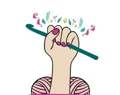 a drawing of a woman's hand holding a pencil above her head