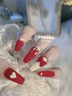 Nail Red, Bunny Nails, Sassy Nails, Classy Acrylic Nails