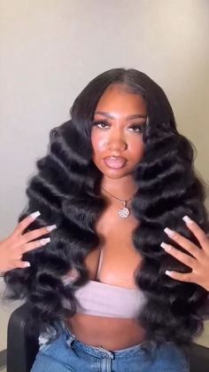 🛒Hair Details: Glueless Loose Wave Wig Wear and Go Human Hair 🎉6 TH Anniversary Celebration 🧧Wear Go Wigs➤ 40 % Off, Code: Weargo Wond Curls Frontal Wig, Fussy Newborn, Cute Weave Hairstyles, Loose Wave Wig, Wigs Hairstyles, Loose Wave Hair, Loose Waves Hair, Glueless Wig, Sew Ins