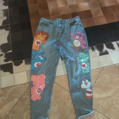 Hot Topic/Her Universe Stretch Cotton And Spandex Sold Out Care Bears Jeans Size 19 Brand New Waist Apprx 40 Has Stretch Will Fit 16-18 Her Universe, Care Bears, Hot Topic, Stretch Cotton, New Color, Pant Jumpsuit, Bears, Jeans Size, Universe