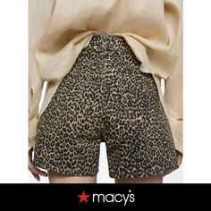 in stock Jean Shorts, Leopard Print, Mango, Pick Up, Shoe Accessories, In Store, Buy Online, Women Accessories, Womens Shorts