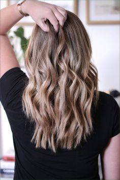 Waves With Straight Ends, How To Get Waves With A Curling Iron, Be Achy Waves Long Hair, Straightener Curls, Curls For Medium Length Hair, Grad Nails, One Length Hair, Bridemaids Hairstyles