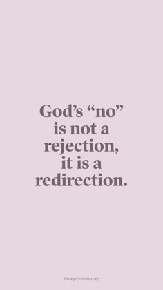 the words god's no is not a reflection, it is a redirection