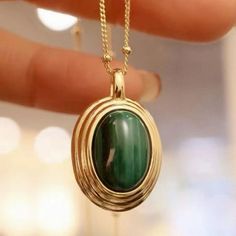 --- SPECIFICS --- 💚Materials: 100% Natural High End malachite with 24k gold plated s925 Sterling silver 💚-The Malachite is 100% natural UNTREATED , UNHEATED, UNDYED Stone- 💚Metal: Real 24k Gold plated s925 Sterling Silver 💚Pendant Size: 16mm*26mm 💚Length: 18 inches 💚Closure: the closure is made of 925 Sterling Silver.  💚Handmade Artwork, original design and copyright protected💚 💚💚Shipping We ship it in 5-7 days after the payment is made and you may choose your personalized shipping ser Malachite Necklace, Malachite Pendant, Handmade Artwork, Handmade Necklaces, Sterling Silver Pendants, Silver Necklaces, Womens Necklaces, Jewelry Necklace Pendant, 925 Sterling Silver