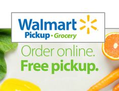 an advertisement for walmart is shown with oranges and other fruits